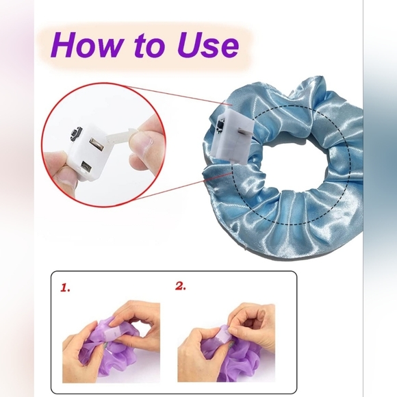 2 PIECE SCRUNCHIE LED LIGHT UP SET In Various Colors - Picture 6 of 8